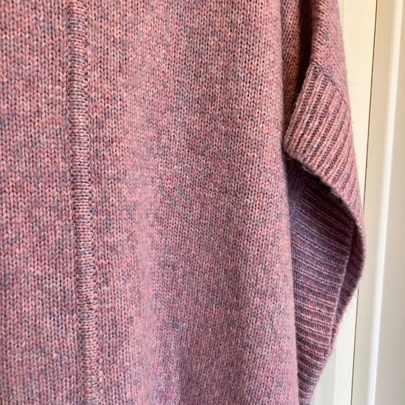 J. Crew Relaxed turtleneck poncho -WISTERIA MULTI HTHR - X-SMALL/SMALL - Picture 4 of 7